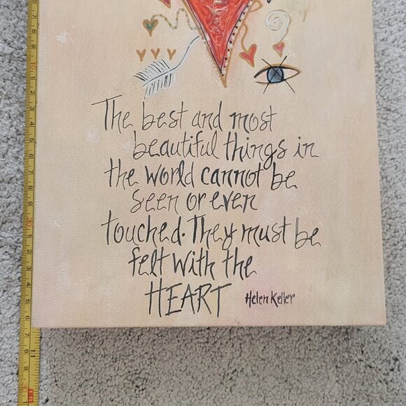 RHONDA KULLBERG Signed Hand Painted Inspirational Quotes Wall Art-Set of 4 - Picture 11 of 16